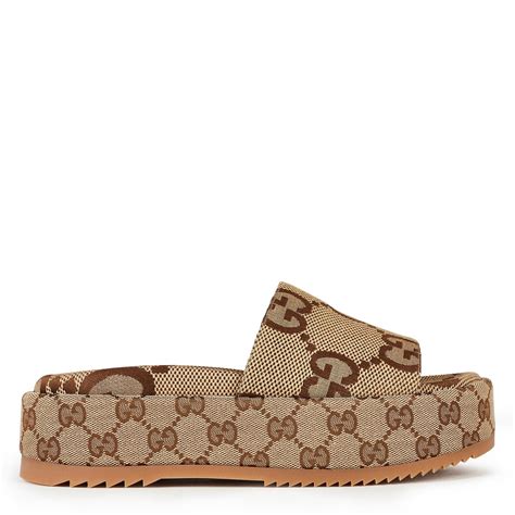 gucci platform sliders|Gucci sliders flannels.